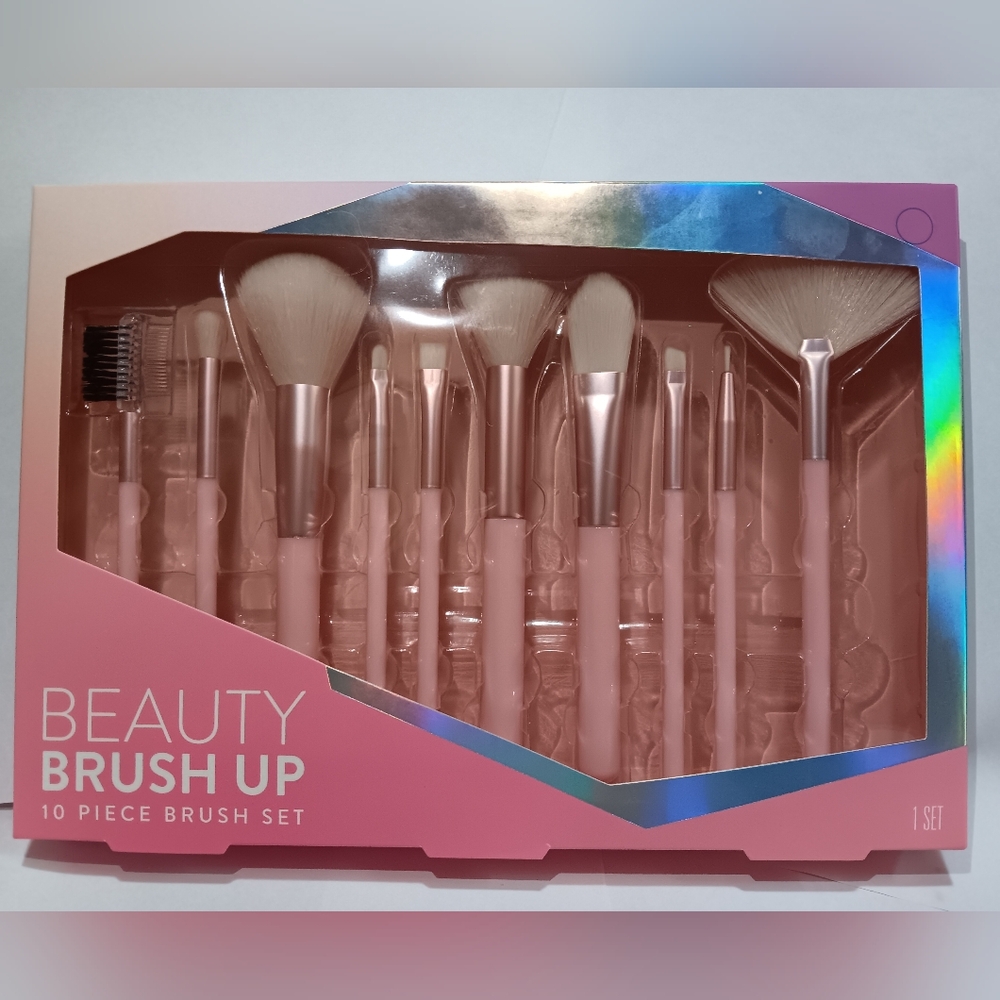 Pink Makeup Brush Set